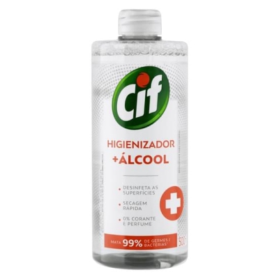 HIGIENIZADOR+ALCOOL CIF 500ML