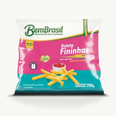 BATATA PALITO PRE FRITA PALITO BEM FININHAS 700G