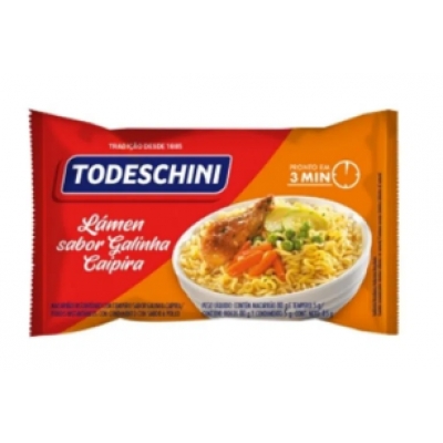 MACARRAO INST. TODESCHINI GALINHA CAIPIRA 85G