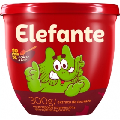 EXTRATO DE TOMATE ELEFANTE POTE 300G