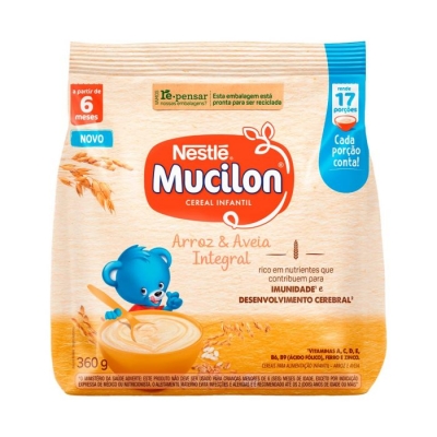 MUCILON ARROZ E AVEIA SACHET 360G