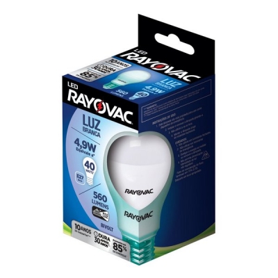 LAMPADA LED RAYOVAC 4.9W BRANCA