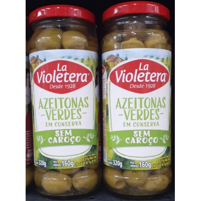 AZEITONA LA VIOLETERA S/CAROÇO DV 160G