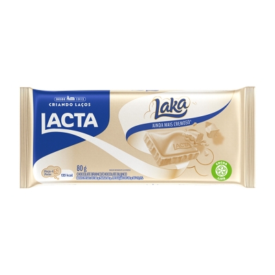 BARRA CHOC. LACTA LAKA 80G