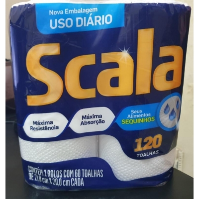 PAPEL TOALHA SCALA 22X19 C/2UN 60FLS CD