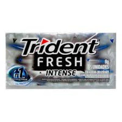 CHICLETE TRIDENT XFRESH INTENSE 8,5G