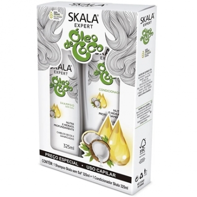 KIT SKALA SHAMPOO E COND. 325 ML OLEO DE COCO