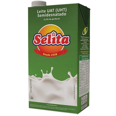 LEITE SELITA SEMIDESNATADO 1L