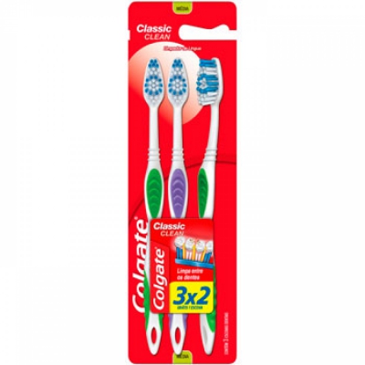 ESCOVA DENTAL COLGATE CLASSIC CLEAN MACIA LV3 PG2