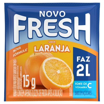 REFRESCO EM PO FRESH LARANJA 15G