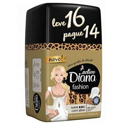 ABSORVENTE DIANA COB/SUAVE C/ABAS C/16UNID.