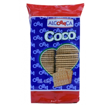 BISCOITO COCO ALCOBACA 400G