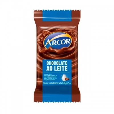 CHOC. TAB. AO LEITE ARCOR 20G