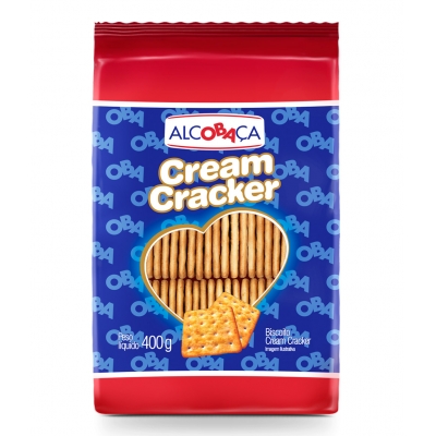 BISCOITO CREAM CRACKER ALCOBACA 400G