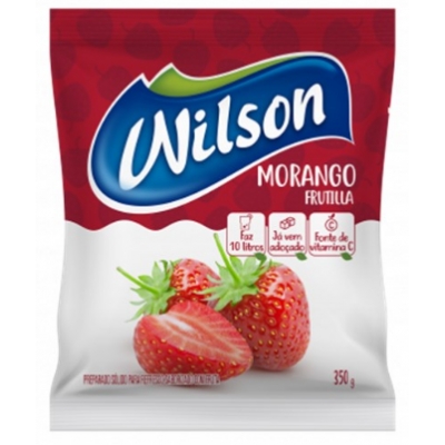 REFRESCO EM PO WILSON MORANGO 350G