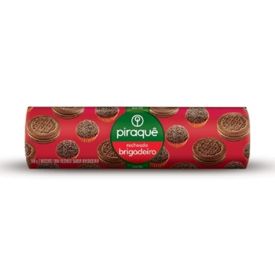 BISCOITO RECHEADO PIRAQUE BRIGADEIRO 160G