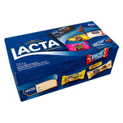 CAIXA DE BOMBOM FAVORITOS LACTA 250,6G
