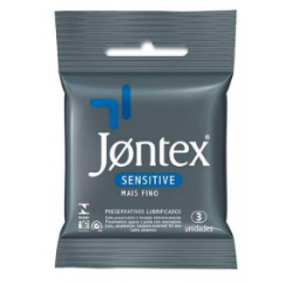PRESERVATIVO JONTEX SENSITIVE MAIS FINO