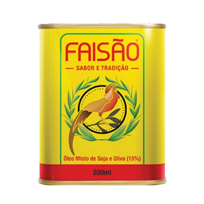 OLEO MISTO SOJA E AZEITE FAISAO LT 200ML