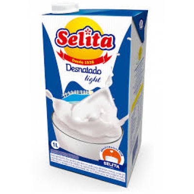 LEITE SELITA DESNATADO 1L