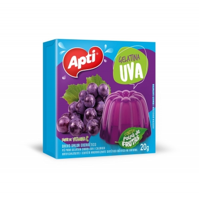 GELATINA APTI UVA CX 20G