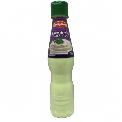 MOLHO DE ALHO MAIS SABOR C/AZEITONA 150ML