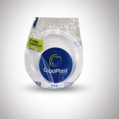 PRATO DESCARTAVEL COPOPLAST 10x21CM