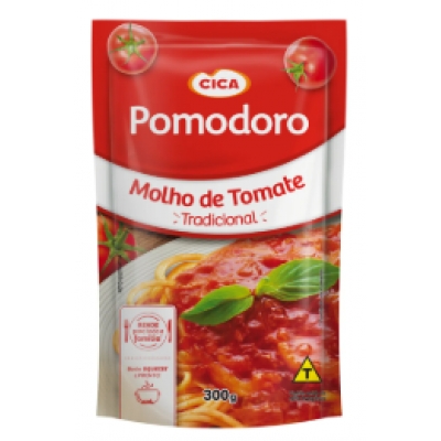 MOLHO DE TOMATE POMODORO CICA TRADC. SCH 300G