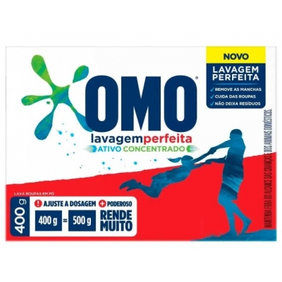 SABAO EM PO OMO LAVAGEM PERFEITA CX 400G