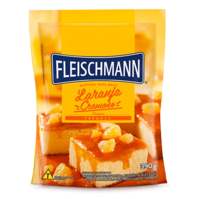 MISTURA P/BOLO FLEISCHMANN LARANJA CREMOSO 390G