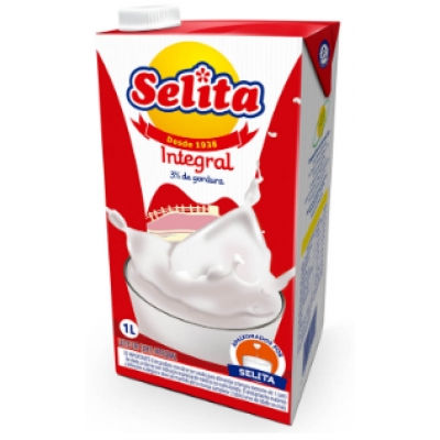 LEITE SELITA INTEGRAL C/TAMPA 1L