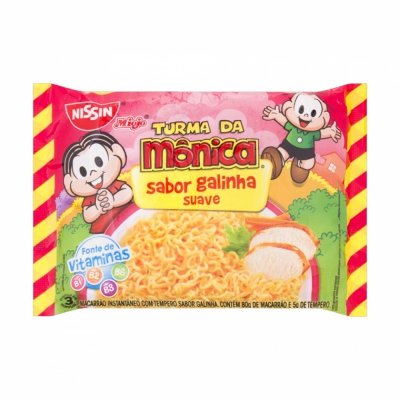 NISSIN MIOJO TURMA MONICA GALINHA 80G