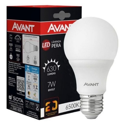 LAMPADA AVANT LED PERA 7W BIVOLT
