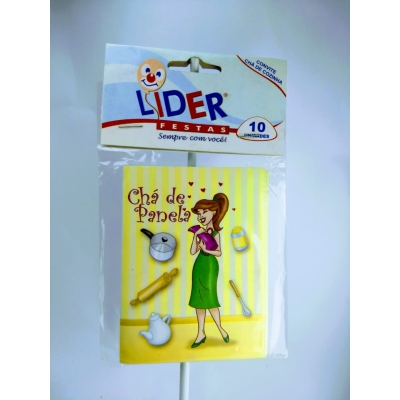 CONVITE CHA DE PANELA C/10UN LIDER