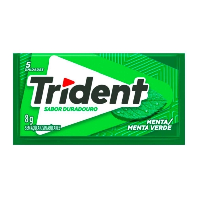 CHICLETE TRIDENT MENTA 8G