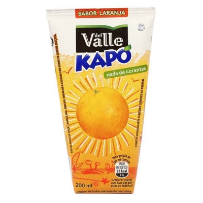 SUCO KAPO DEL VALLE LARANJA 200ML