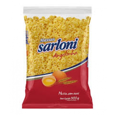 MACARAO OVOS ARGOLINHA SARLONI 500G