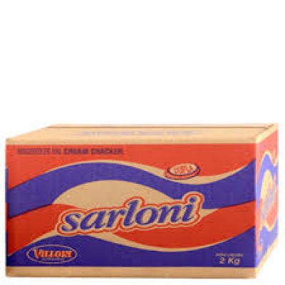BISCOITO SARLONI CREAM CRACKER 2KG