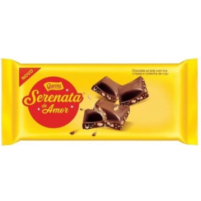 BARRA CHOCOLATE GAROTO SERENATA DE AMOR 80G