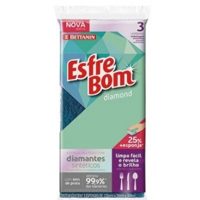 ESPONJA MULTIUSO ESFREBOM 3 UNIDADES