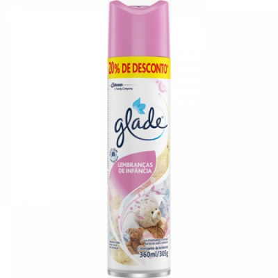 ODORIZADOR DE AR AEROSOL GLADE LEMBRANCA DA INFANCIA 360ML