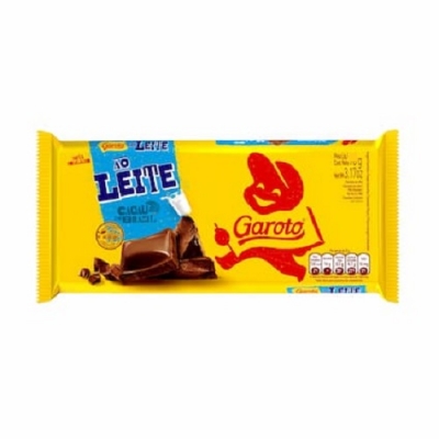 BARRA CHOC. GAROTO AO LEITE 80G